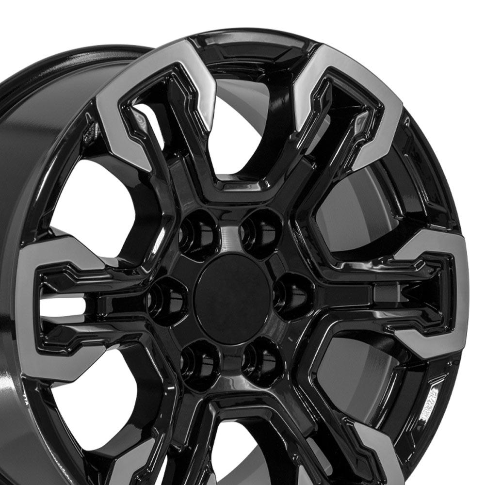 18" Replica CV65 fits Chevrolet Silverado 18x8.5 Gloss Black