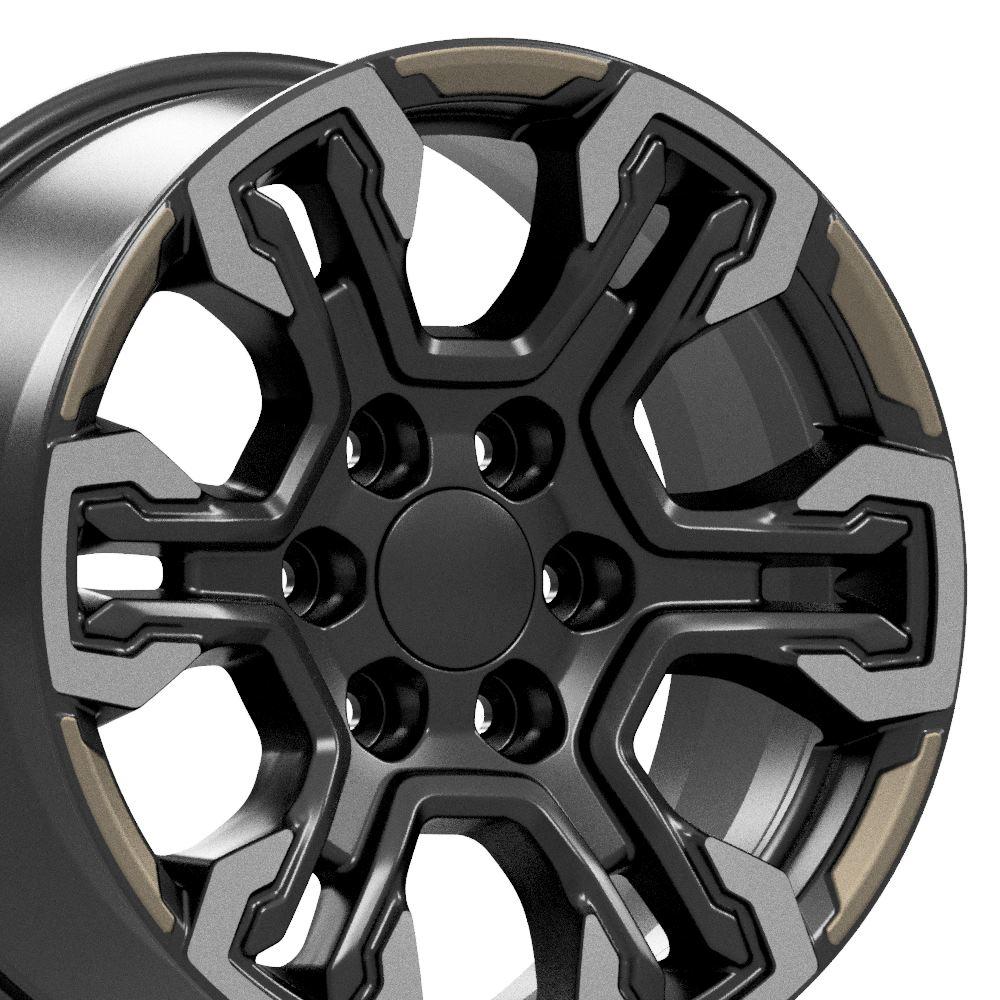 18" Replica CV65 fits Chevrolet Silverado 18x8.5 Gloss Black