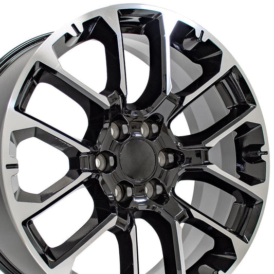 22" Replica CV67 fits Chevrolet Suburban;Ranger 1500 22x9 Black Machined