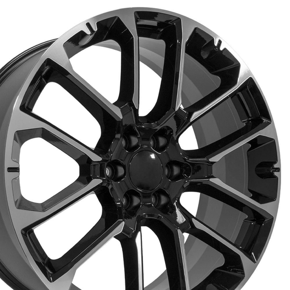 24" Replica CV67 fits Chevrolet Suburban;Ranger 1500 24x10 Black Machined