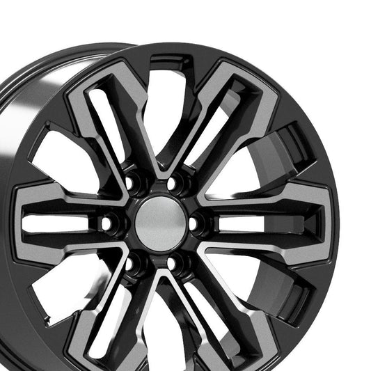 20" Replica CV69 fits Chevrolet Silverado 20x9 Gloss Black