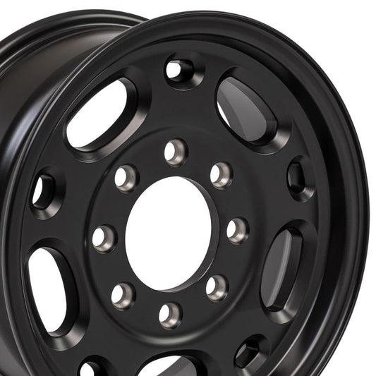 16" Replica CV82 fits Chevrolet 8 Lug Suburban;Ranger 16x6.5 Black