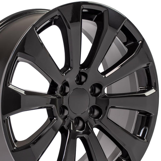 22" Replica CV95 fits Chevrolet Silverado 22x9 Black