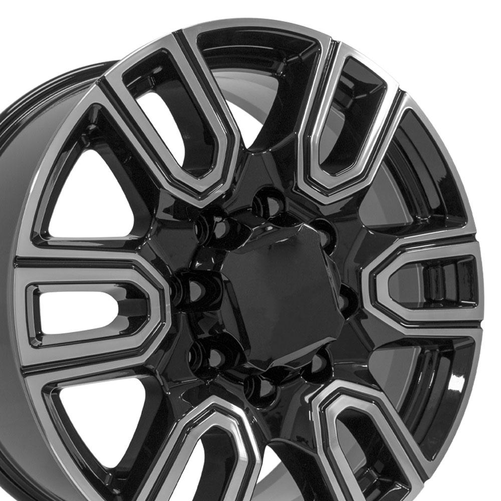 20" Replica CV96A fits GMC Sierra 2500/3500 20x8.5 Black Machined