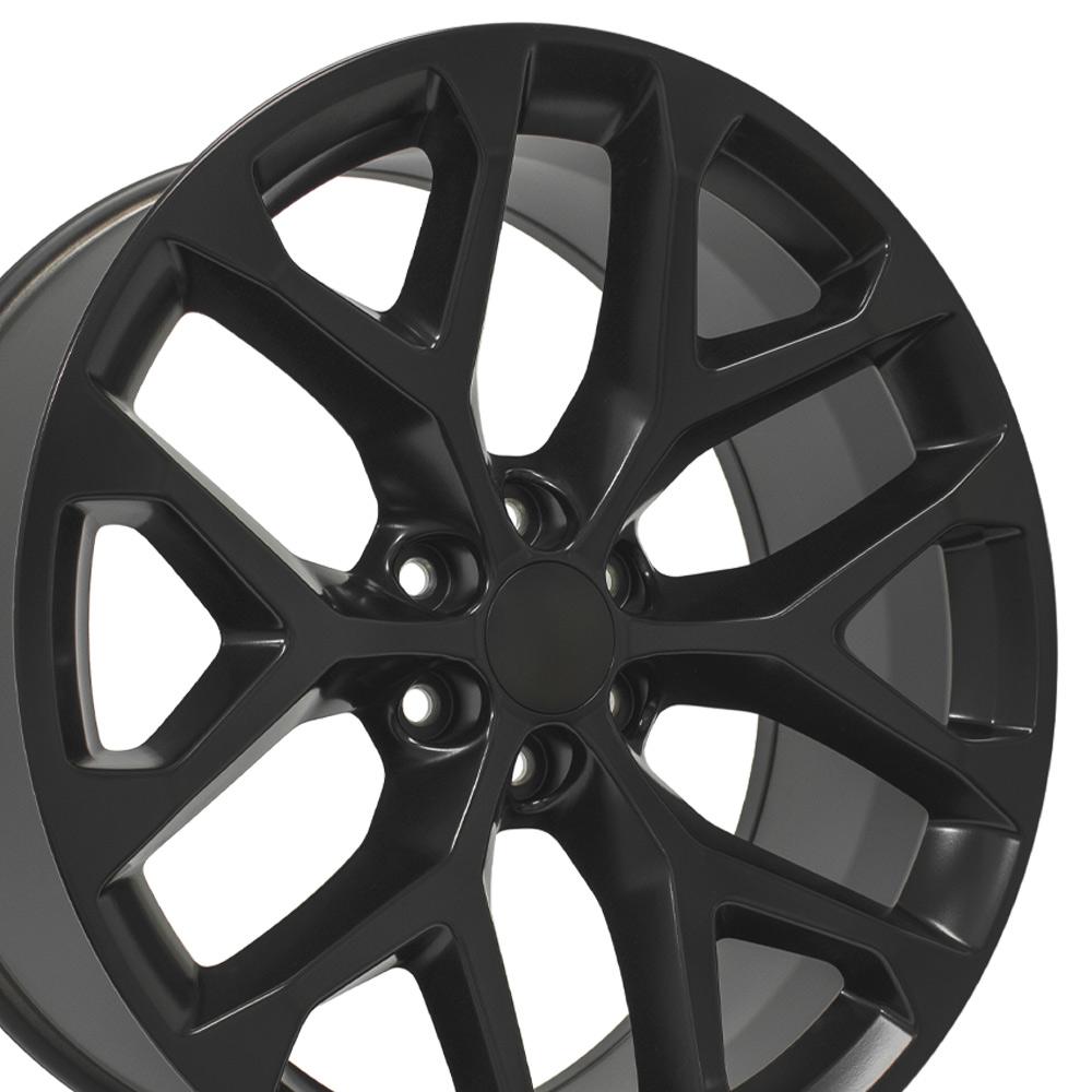 24" Replica CV98B fits Chevy Silverado 24x10 Satin Black