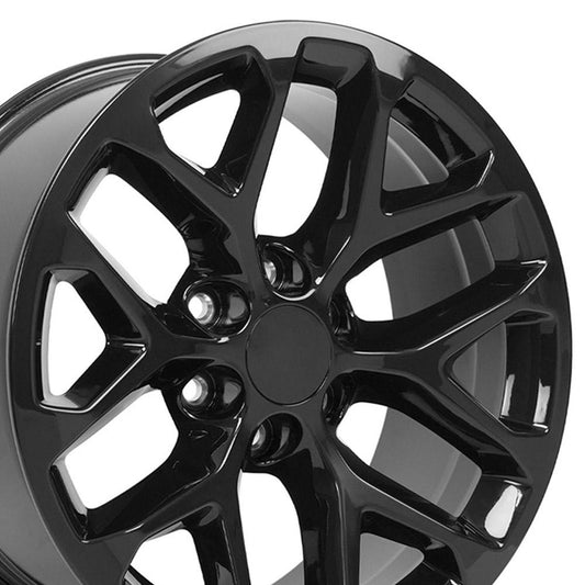 20" Replica CV98B fits Chevy Silverado 20x9 Black