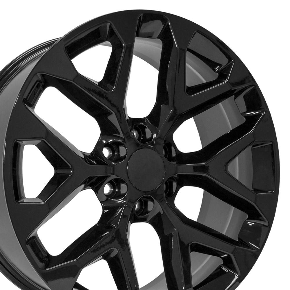 22" Replica CV98B fits Chevy Silverado 22x9 Gloss Black