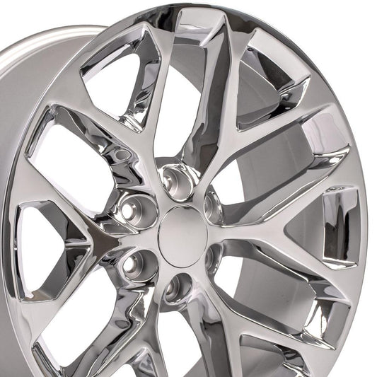 22" Replica CV98B fits Chevy Silverado 22x9 Chrome