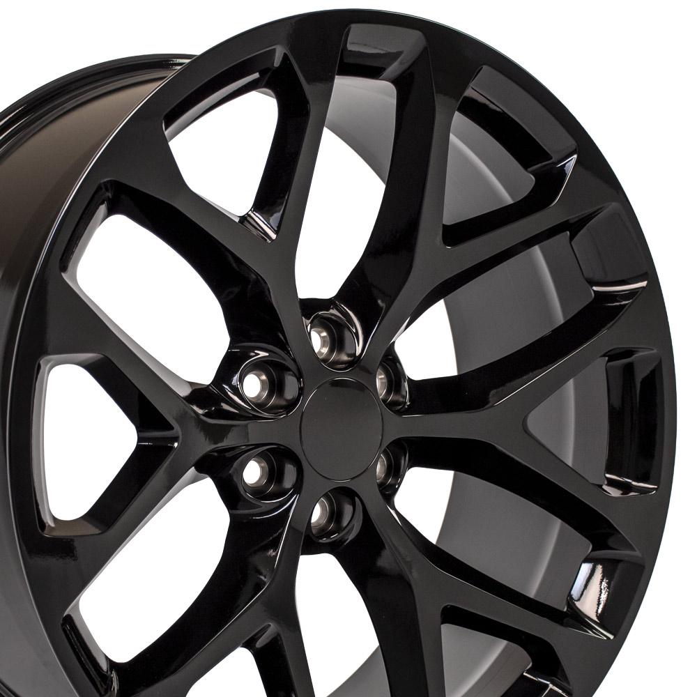 24" Replica CV98B fits Chevy Silverado 24x10 Gloss Black