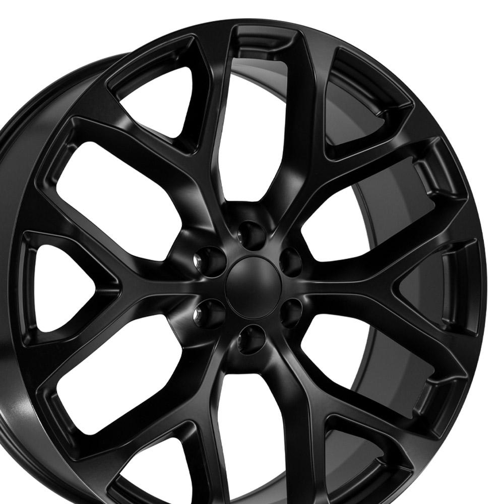 26" Replica CV98B fits Chevy Silverado 26x10 Satin Black