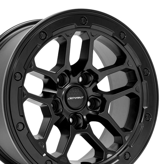 DEFIANT DF01 17x8 5x5" +12et in Satin Black