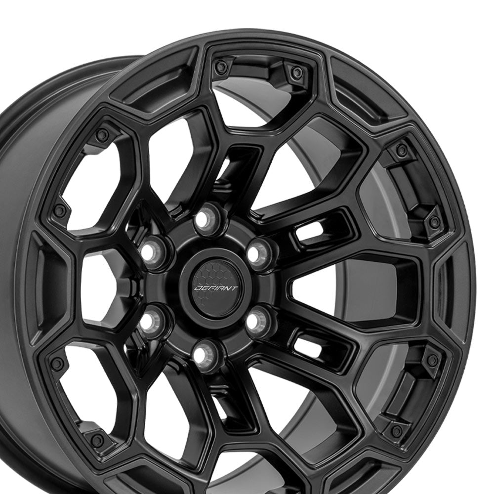 DEFIANT DF03 18x9 6x5.5" -12et in Satin Black w/ Satin Charcoal