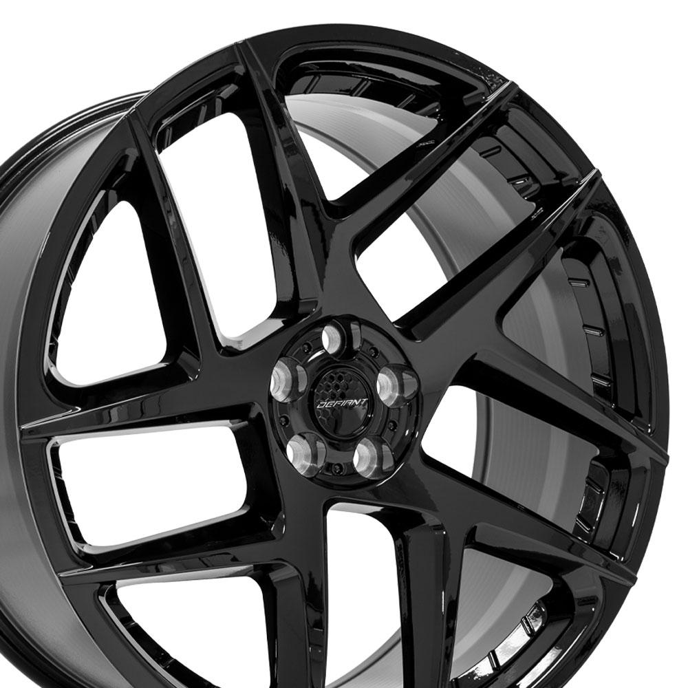 DEFIANT DF05 22x10 5x108mm +37et in Gloss Black