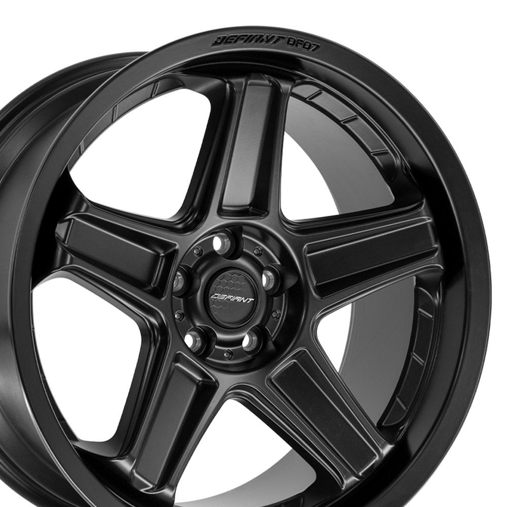 DEFIANT DF07 20x9.5 5x115mm +15et in Satin Black