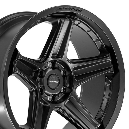 DEFIANT DF07 22x10 6x5.5" -12et in Satin Black