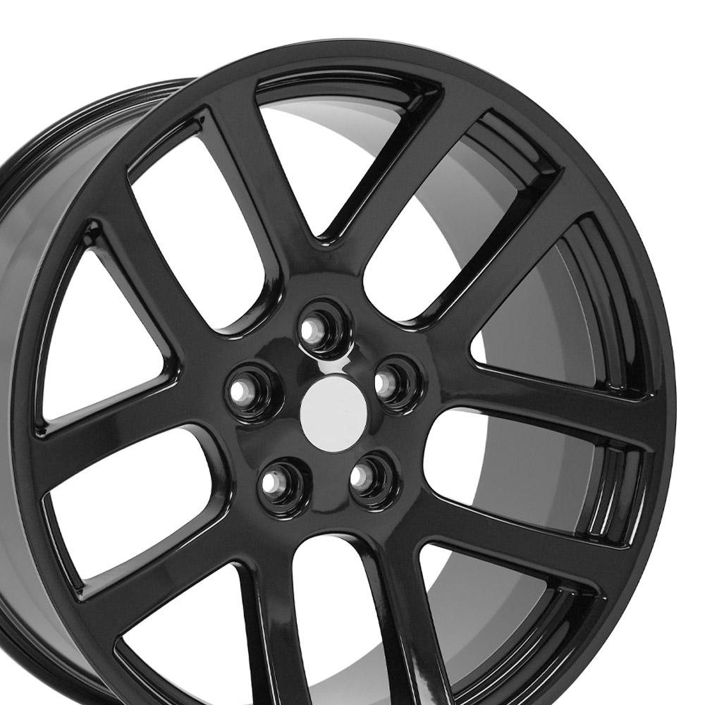 22" Replica DG51 fits Dodge RAM 22x10 Black