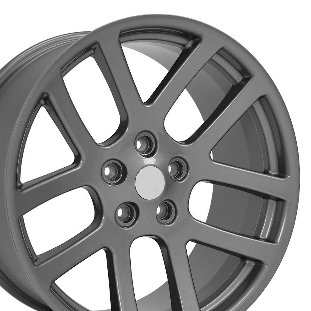 22" Replica DG51 fits Dodge RAM 22x10 Gunmetal