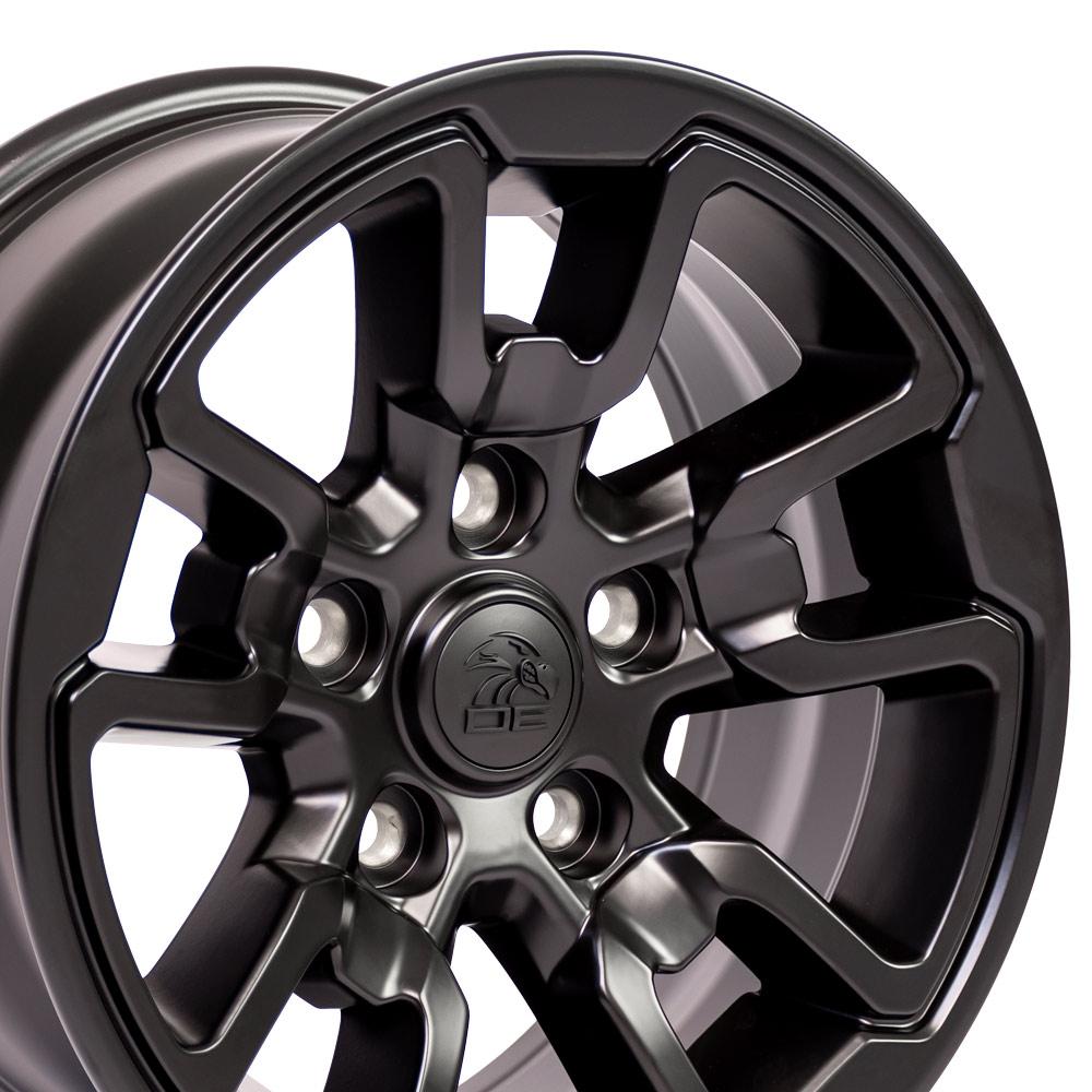 17" Replica DG55 fits Dodge RAM Rebel 17x8 Black