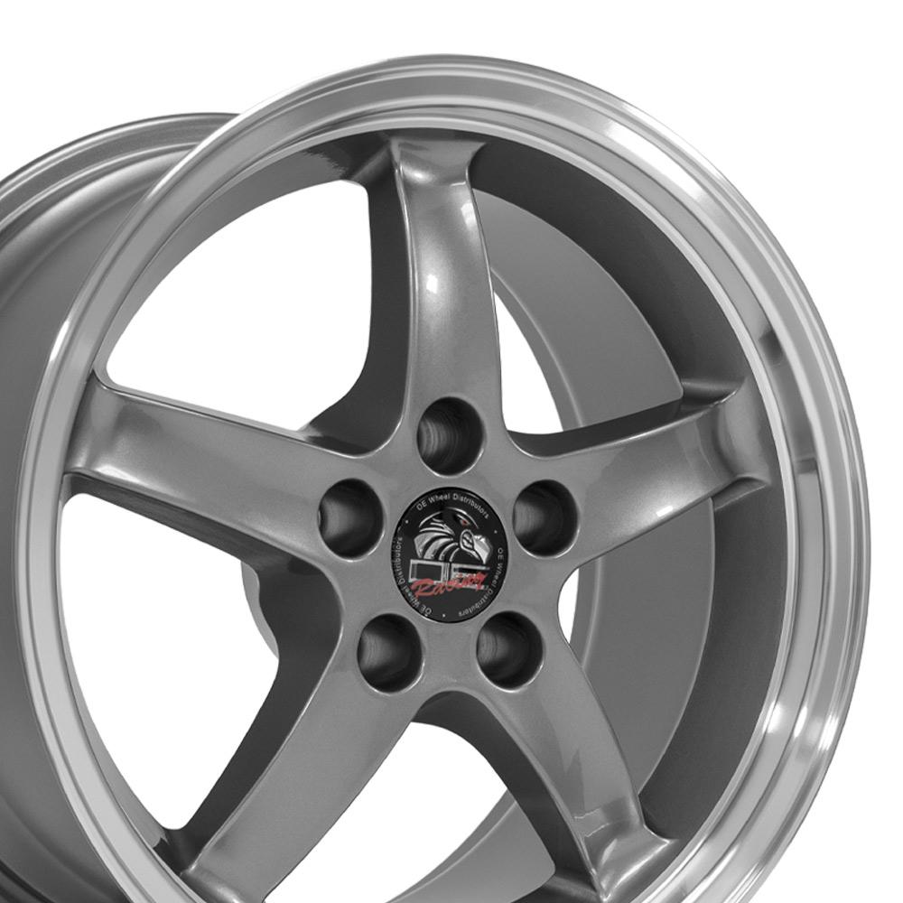 17" Replica FR04 fits Ford Mustang Cobra 17x9 Gunmetal