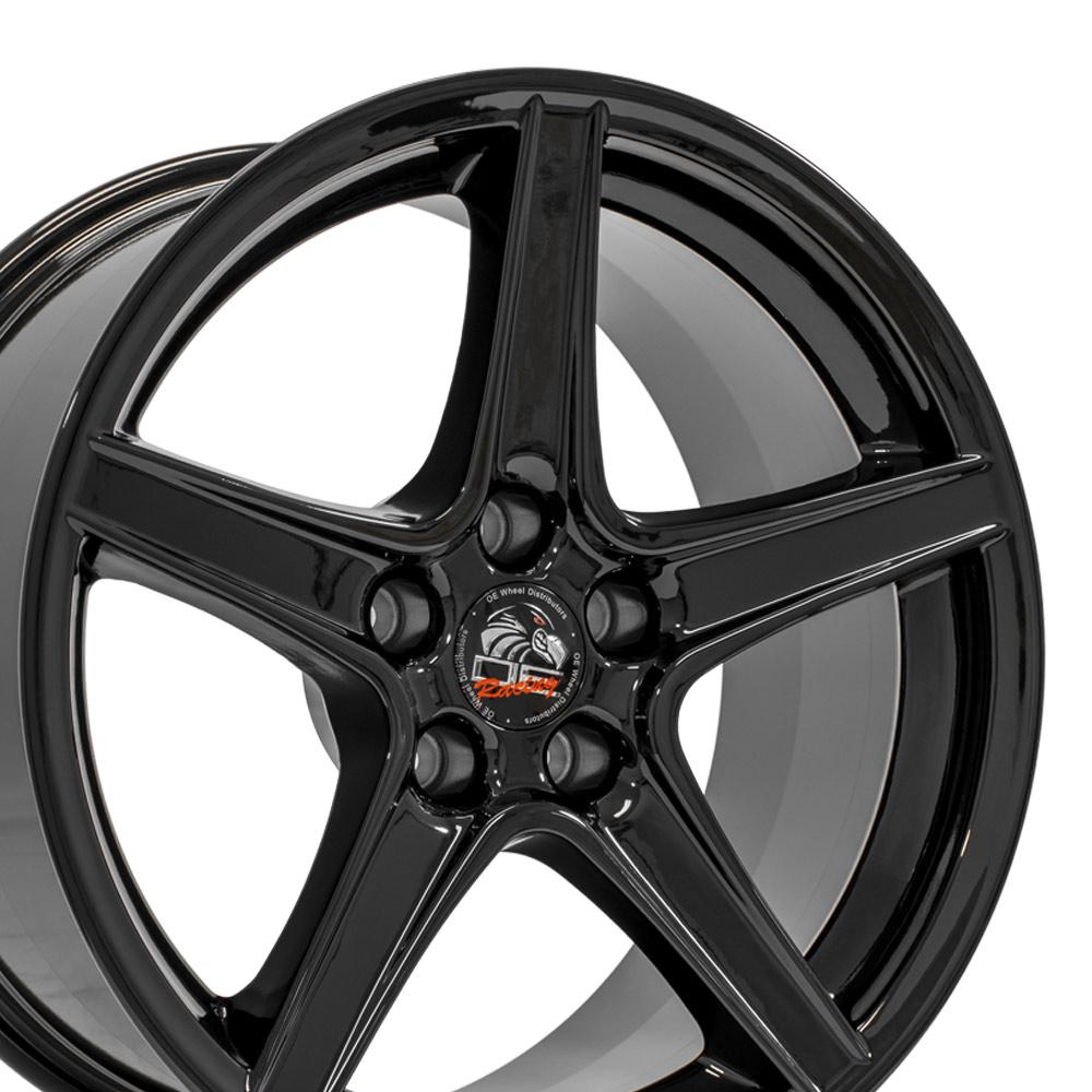 18" Replica FR06B fits Ford Mustang Saleen 18x9 Black