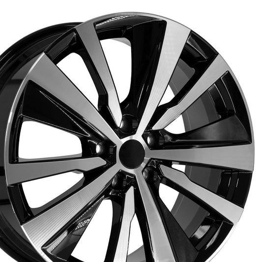 19" Replica NS29 fits Nissan Altima 19x8 Black Machined