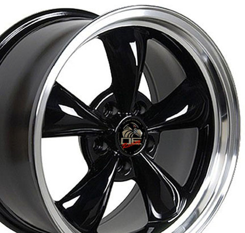 17" Replica FR01 fits Ford Mustang Bullitt 17x8 Black