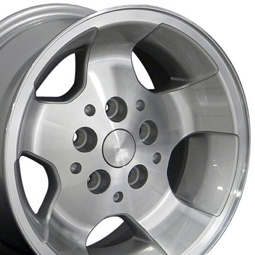 15" Replica JP08 fits Jeep Wrangler 15x8 Silver