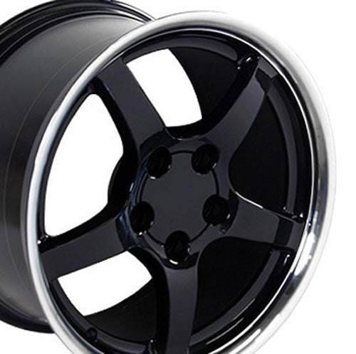 17" Replica CV05 fits Chevrolet Corvette C5 17x9.5 Black