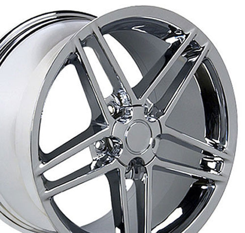 19" Replica CV07B fits Chevrolet Corvette C6 Z06 19x10 Chrome