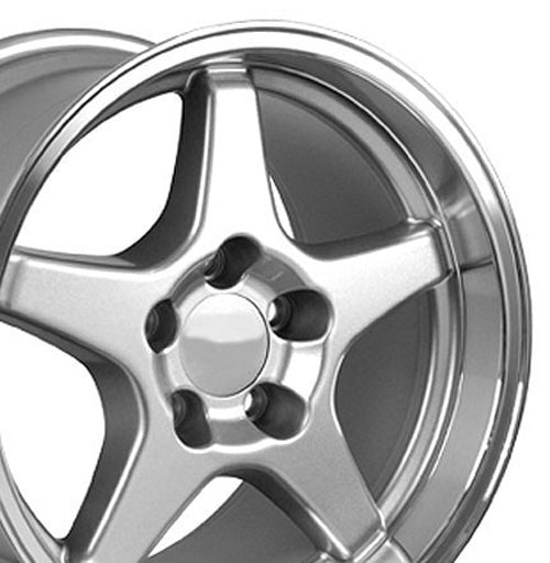 17" Replica CV01 fits Chevrolet Corvette ZR1 17x11 Silver