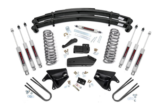 4 Inch Lift Kit | Quad Front Shocks | Rear Springs | Ford F-150 4WD (80-96)